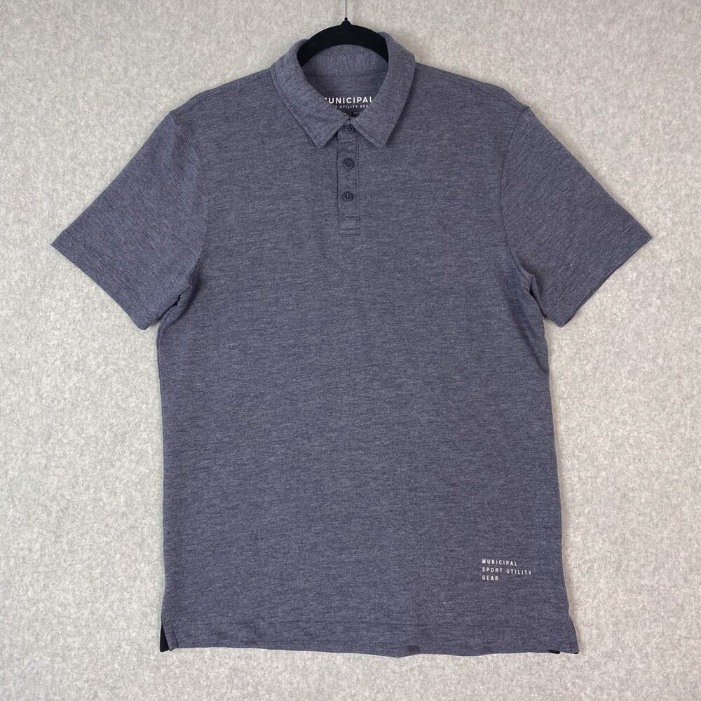 Municipal Sport Utility Gear Mens S Grey Status Polo Shirt